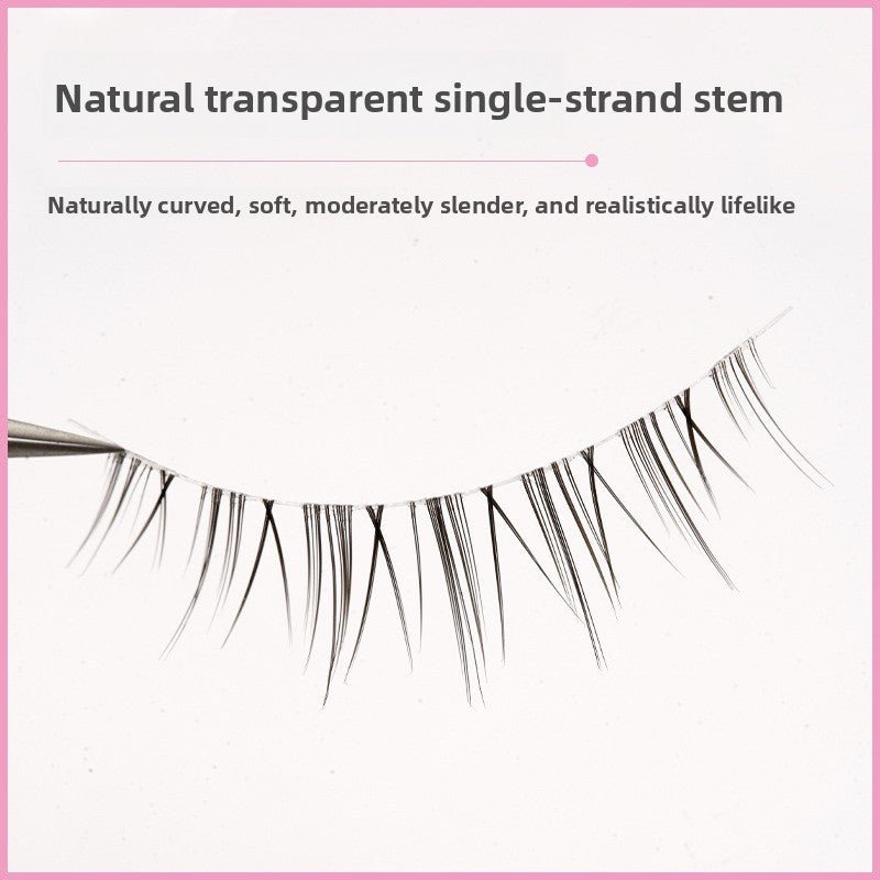 Transparent Stem False Eyelashes for Natural Nude Makeup - RAINSTAR