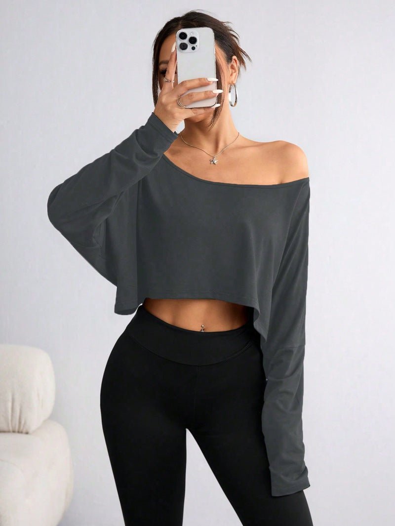 Womens Off Shoulder Loose Fit Tshirt - RAINSTAR