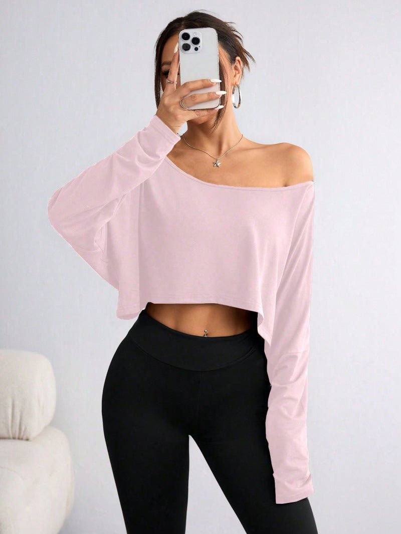 Womens Off Shoulder Loose Fit Tshirt - RAINSTAR
