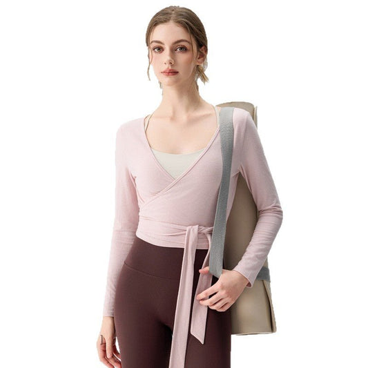 Yoga Tops with Straps Fitness Long Sleeve Shirts - RAINSTAR